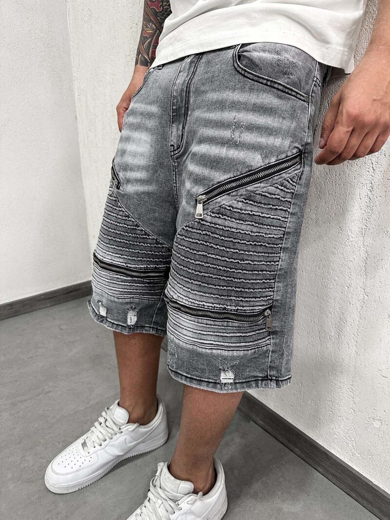 Shorts Four Zip Grey