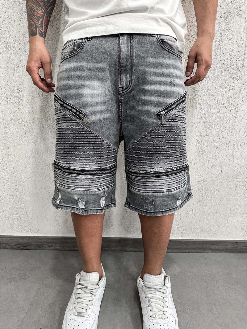 Shorts Four Zip Grey - immagine 3