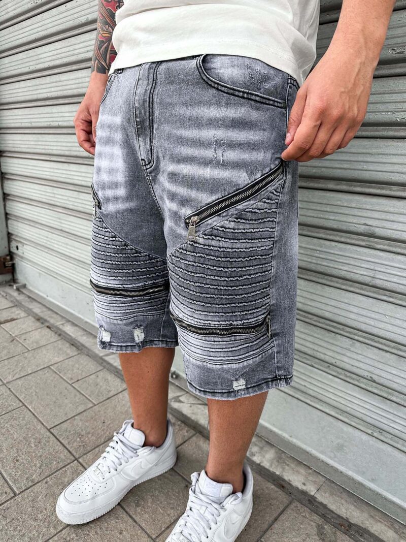 Shorts Four Zip Grey - immagine 4