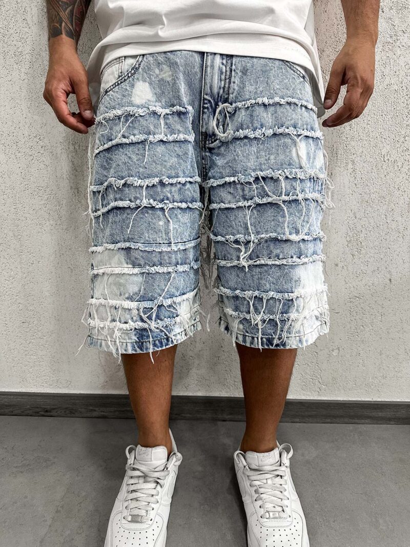 Shorts Sfrangiato Mix Wash - immagine 3