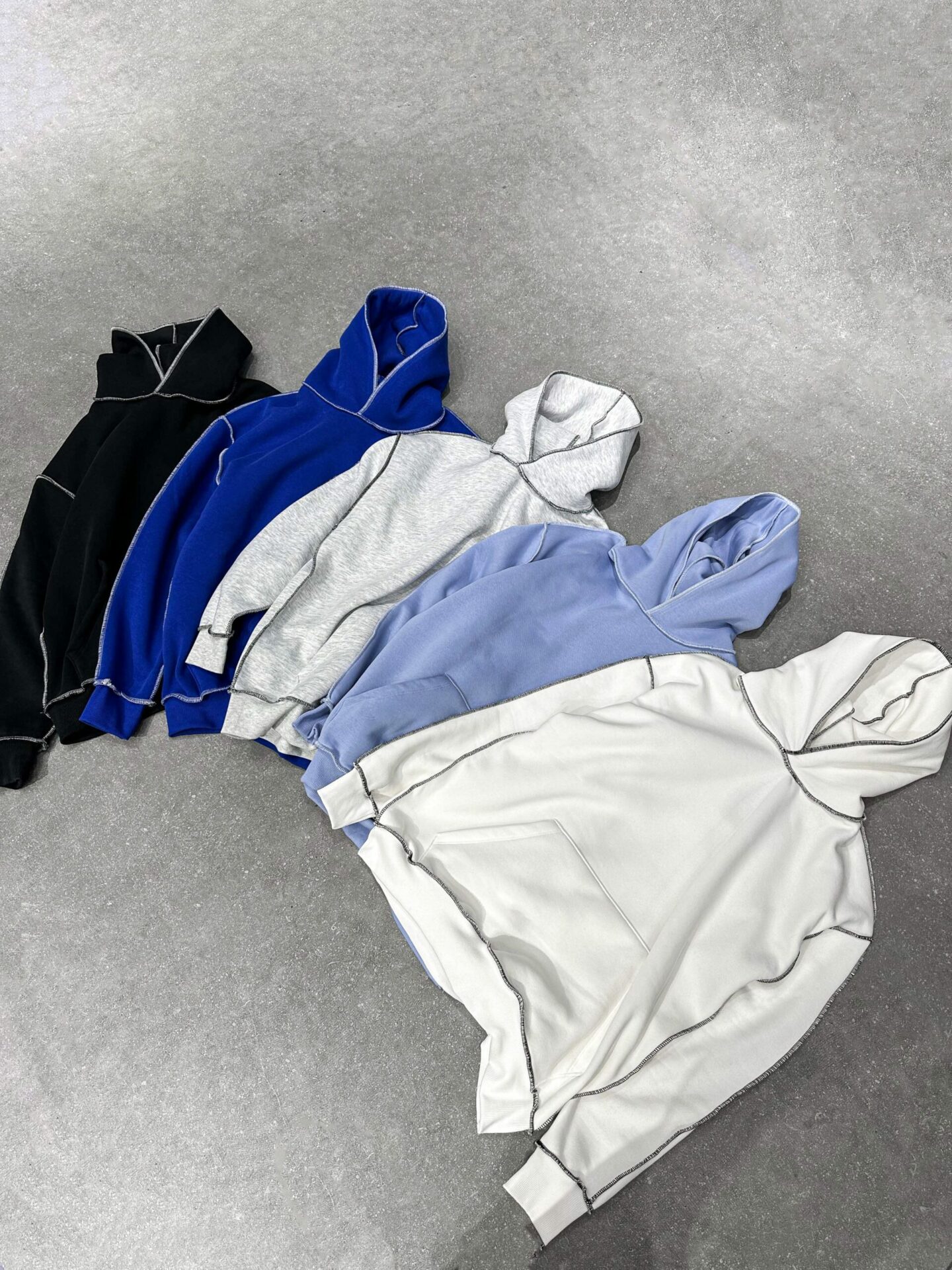 Hoodie Ricamo Rovescio Contrast - immagine 10