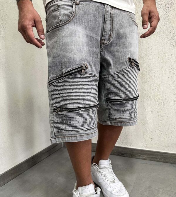 Shorts Four Zip Extra Grey