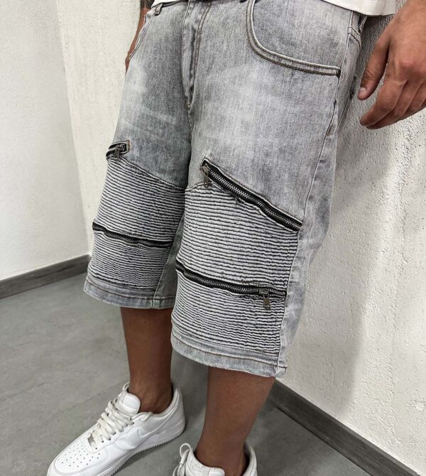 Shorts Four Zip Extra Grey