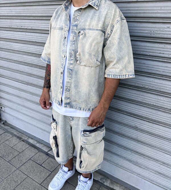 Coord Zip Pocket Bleach