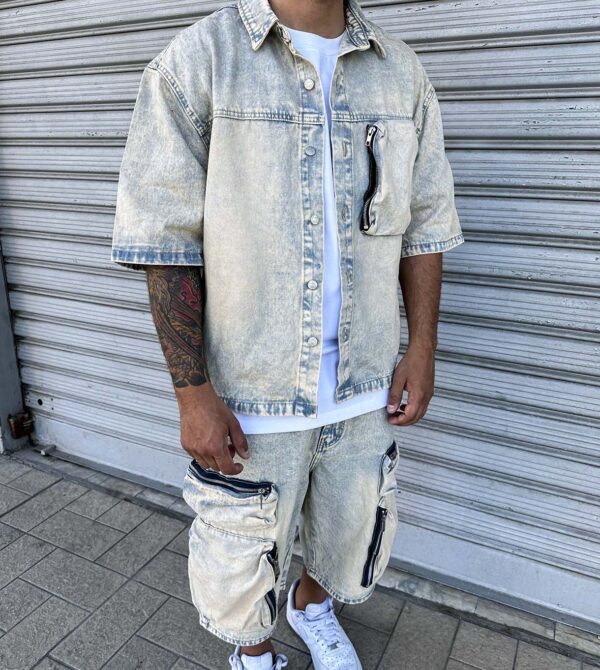 Coord Zip Pocket Bleach