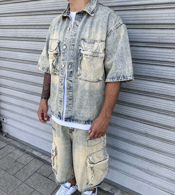Coord Dual Pocket Sandblast