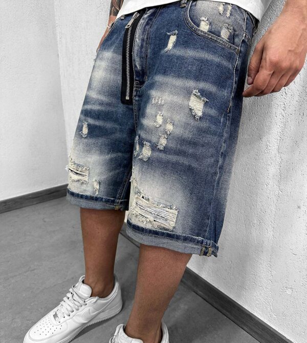 Shorts Double Zip Sabbiato