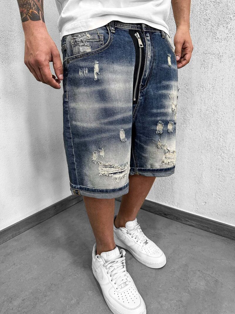 Shorts Double Zip Sabbiato